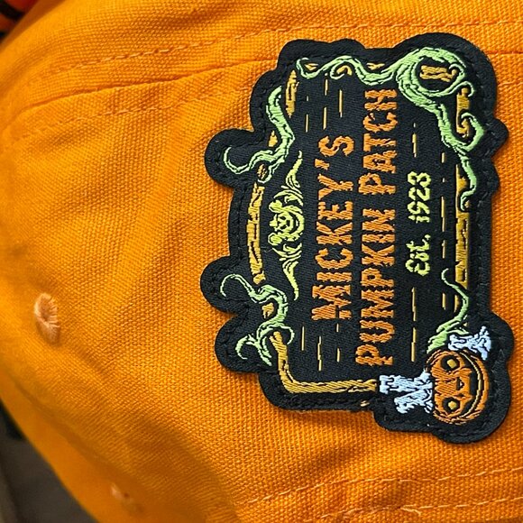 Disney Halloween Baseball Cap Mickey’s Pumpkin Patch Jack-o’-Lantern Hat - Picture 2 of 5